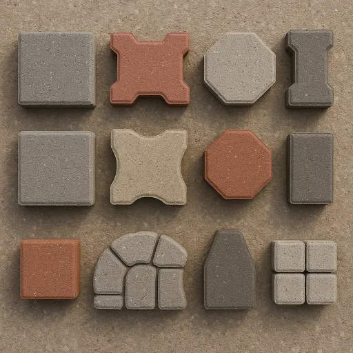 Different types of paving stones